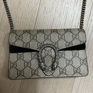 Gucci super mini Dionysus bag with Gucci print